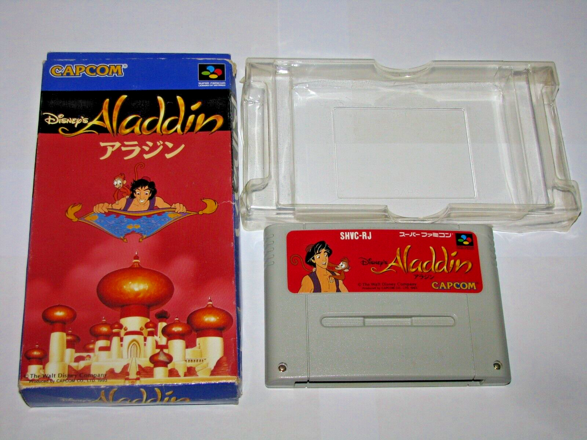 Disney's Aladdin Super Famicom SFC Japan import Boxed (no manual