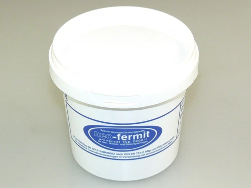 Neo Fermit Dichtungspaste Dose 450 g Dichtpaste Gewindedichtung Hanf Erdgas