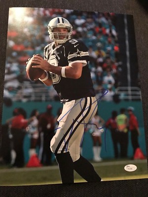 tony romo signed football