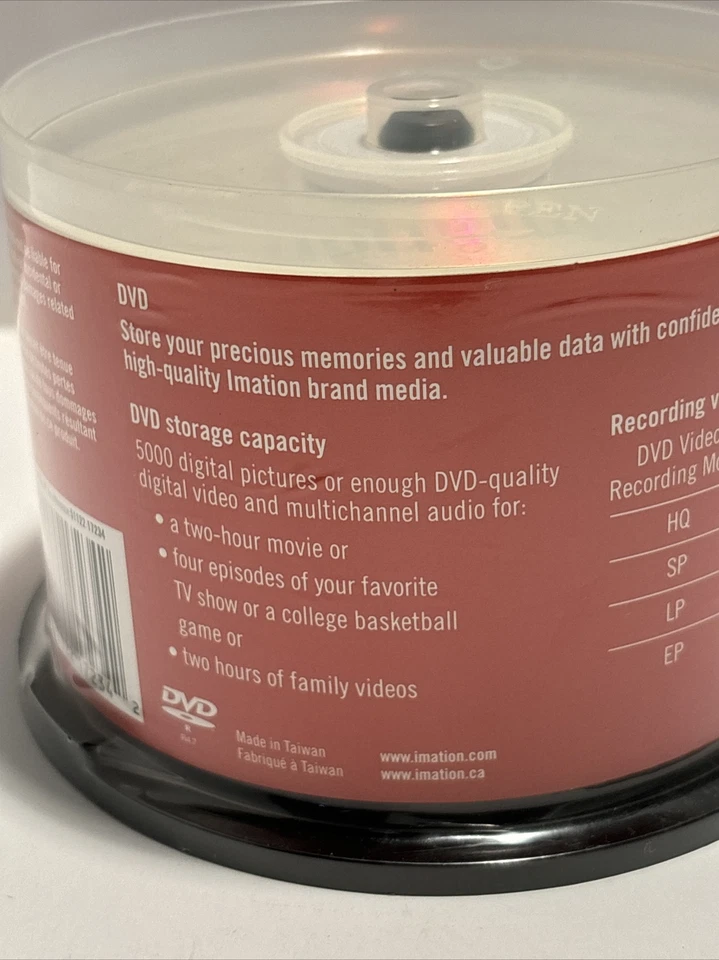 Imation DVD-R, 8X 4.7GB, 50 Pack Spindle Blank Media Recordable Disks (W) - Image 4 of 4
