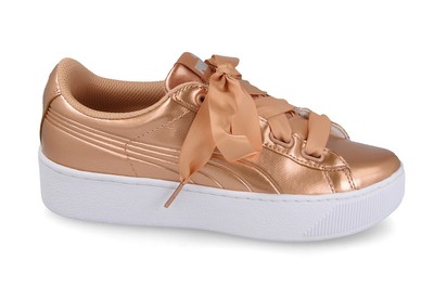 puma vikky platform ribbon green