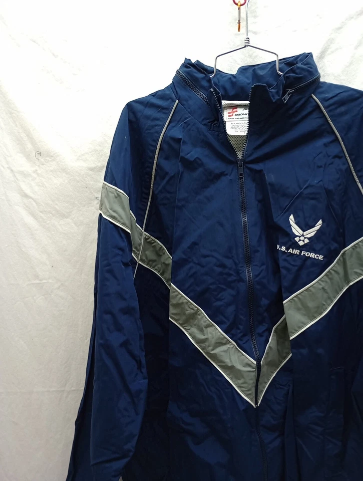 Chaquetas para hombre XX-grandes edición de la Fuerza Aérea de Estados Unidos PTU cortavientos azul marino 8415-01-518-4618 Foto 3 de 4