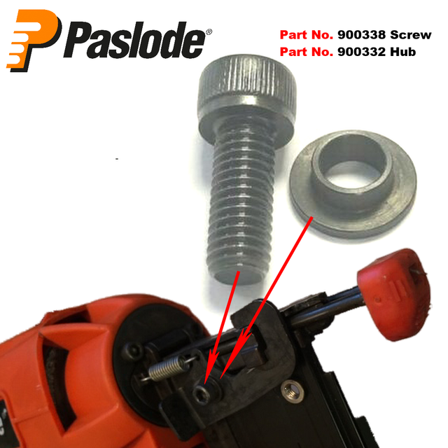 1 X Paslode Part Number 900338 Screw 900332 Hub for Paslode Im250