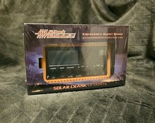 NOAA Emergency Weather Radio Solar Hand Crank Portable Digital Yellow CR1009Pro