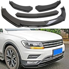 For VW Tiguan Touareg Carbon Fiber Front Bumper Lip Splitter Spoiler Body Kit