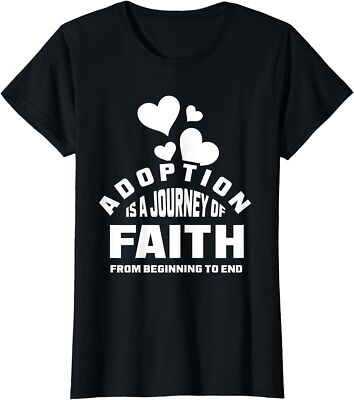 Adoption Is A Journey Of Faith Awareness Gift Ladies' Crewneck T-Shirt