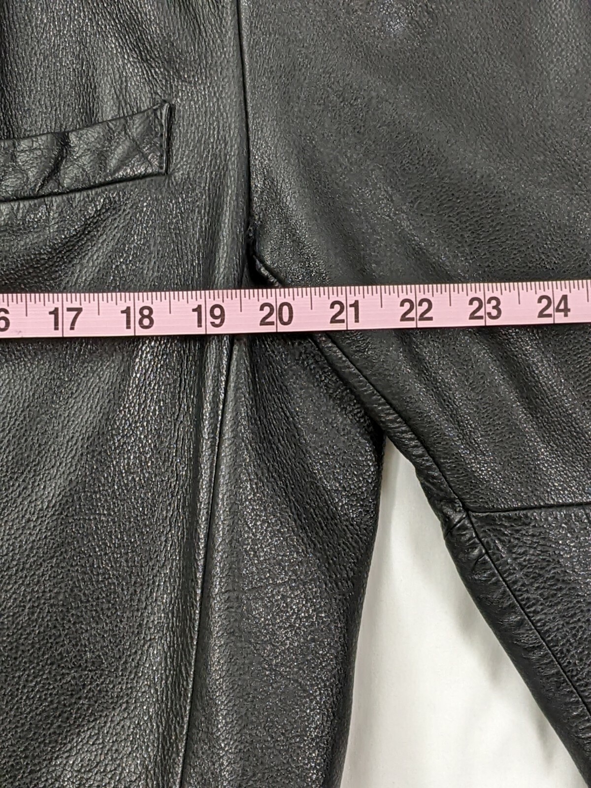 Wilsons Men's Large Black Leather Jacket Button F… - image 9