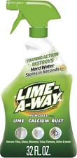 Lime-A-Way Bathroom Cleaner, 32 Fl Oz Bottle, Removes Lime Calcium Rust
