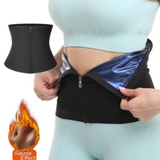 Waist Trimmer Women Weight Loss Sauna Trainer Wrap Sweat Belt Belly Body Shaper