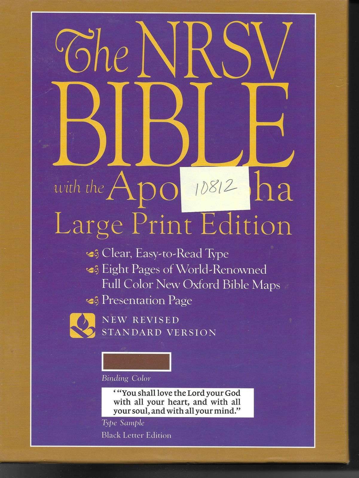 The New Revised Standard Version Bible, Large Print Edition