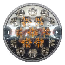 95MM LED CLEAR REAR STOP / TAIL / INDICATOR LAMP LIGHT LAND ROVER DEFENDER NAS