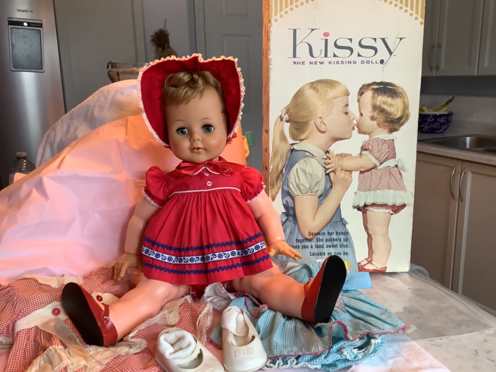 Vintage Kissy doll in original box with extra's eBay