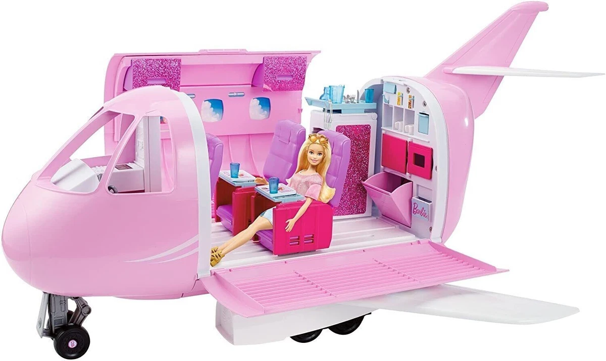 Mattel BARBIE Pink Passport Glamour Vacation Jet Airplane Plane