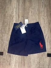 Polo Ralph Lauren Boys Swim Trunks Shorts Size 4/4T Navy Classics NWT