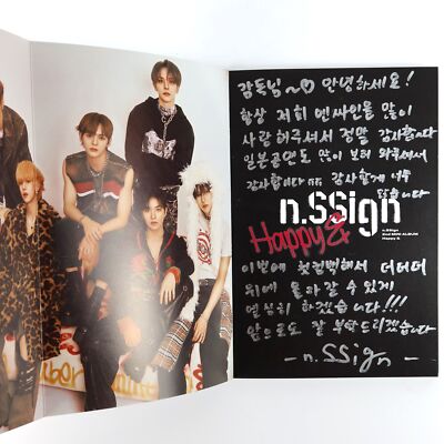n.SSign メンバー 直筆サイン入　フォト/ブロマイド サイン入りhappy n.SSign - Happy & Signed + Message CD Mini Album Promo 2024 K-Pop