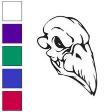 Bird Skull Monster, Vinyl Decal Sticker, Multiple Colors Sizes 1045