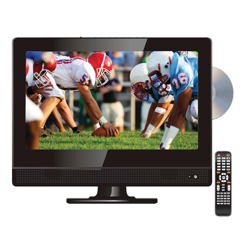 13.3" Widescreen LED HDTV Built-in DVD Player with HDMI & USB VGA RCA DVD Inputs - Image 3 of 4