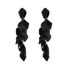 Dangle Acrylic Petal Earrings Long Drop Statement Fashion Rose Flower Earring...