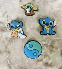 Stitch Yoda Ying Yang 4 Croc charms bundle