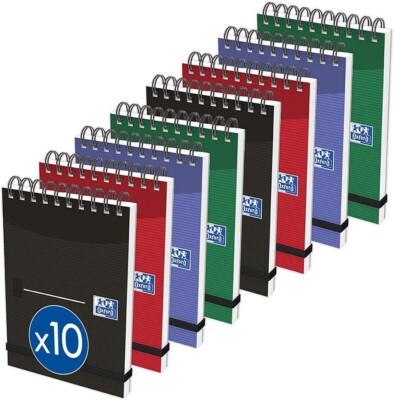 Oxford Office Essentials Kartenhülle drahtgebundenes Notizbuch liniert sortiert Ex-Display