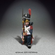 W Britain - French Imperial Guard in Campaign Trousers Kneeling 36201 Napoleonic