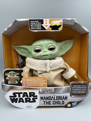 Star Wars Mandalorian The Child Baby Yoda Animatronic Toy In Hand Fast Shipping!