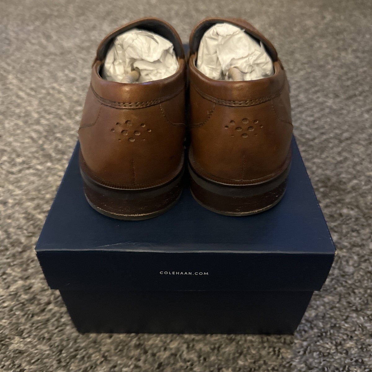 Cole Haan Pinch Sanford Men’s Horsebit Loafers Brown Horsebit Size 9.5 M Cole Haan Sanford Sz 8.5 M Brown Leather Pinch Horsebit  main image 2
