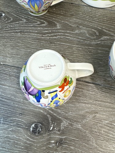 Villeroy & Boch Le Ballon Porcelain Jean Mercier Coffee Pot With 4 Cups - Picture 13 of 13