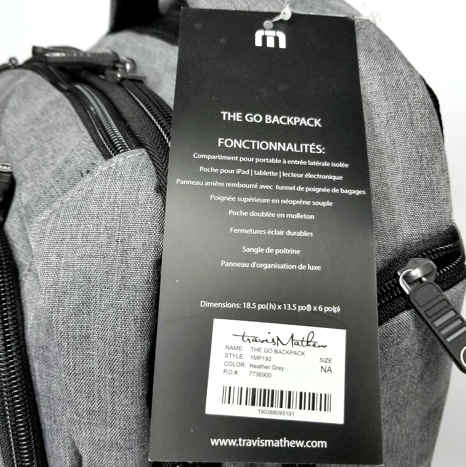 travis mathew go backpack