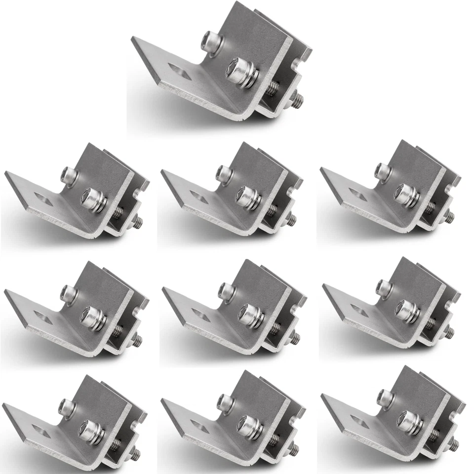 JWS-SOLAR Dachfalzklemme Stehfalzdach Solarhalterung Befestigung Montage Edelstahl 10Stück