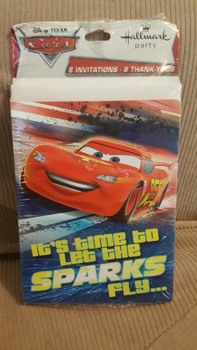 Disney Cars Lightning McQueen Party Invitations And Thank You Cards