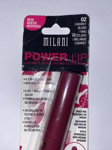 Milani Power Lip Lasting & Moisturizing Gloss Stain Lip Stain 02 Cabaret - Picture 7 of 17
