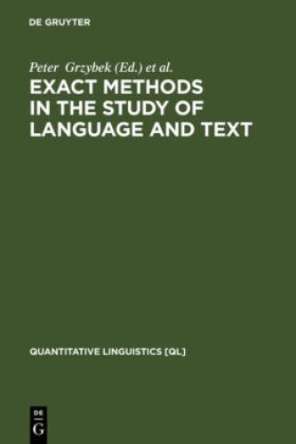 Thumbnail - Exact Methods In The Study Of Language And Text Dedicated To Gabriel