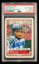 Dan Fouts Signed 1983 Topps #374 DP PB (PSA) - A