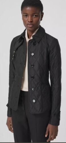 Burberry Diamond Quilted Thermoregulated Jacket, Black, Woman XXS | eBay