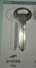 Ford, Lincoln,  Mercury, S1167FD, Vintage Key Blank.