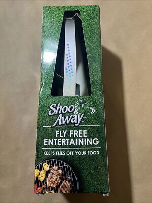 Shoo Fly Away Bug Fan Repeller Fly Fan Spinner Holographic blades Outdoor BBQ