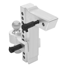 Adjustable Trailer Hitch 2 Ball Heads 26500lbs Tractive Force 2.5in Receiver NEW