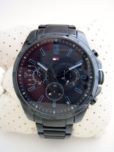 TOMMY HILFIGER UHR DECKER HERREN 1791560 EDELSTAHL ARMBAND QUARZ ORIGINAL
