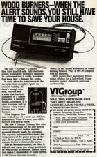 1981 Vintage Print Ad VTGroup Chimney Fire Alert Wood Burners When The Alert