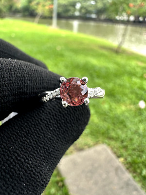 Rosa Turmalin Damen Ring 925 Silber Oktober Geburtsstein 