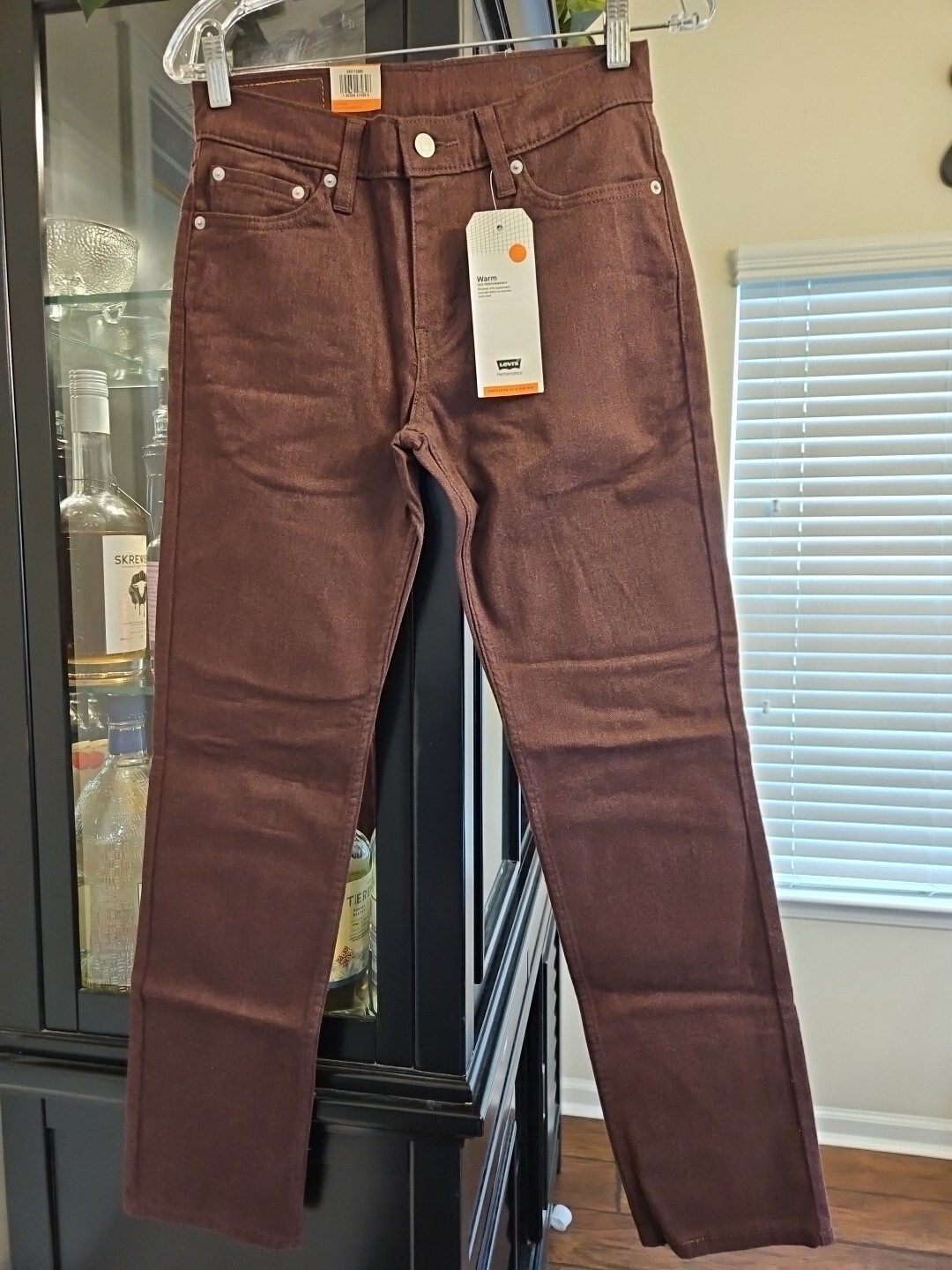Levi’s 511 Denim Jeans Slim Fit Flex Stretch Men Size 28x30 5065 Brown