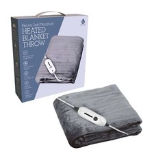 Electric Soft Microplush Heated Blanket Throw 62x84 Inches, Fast Heating with