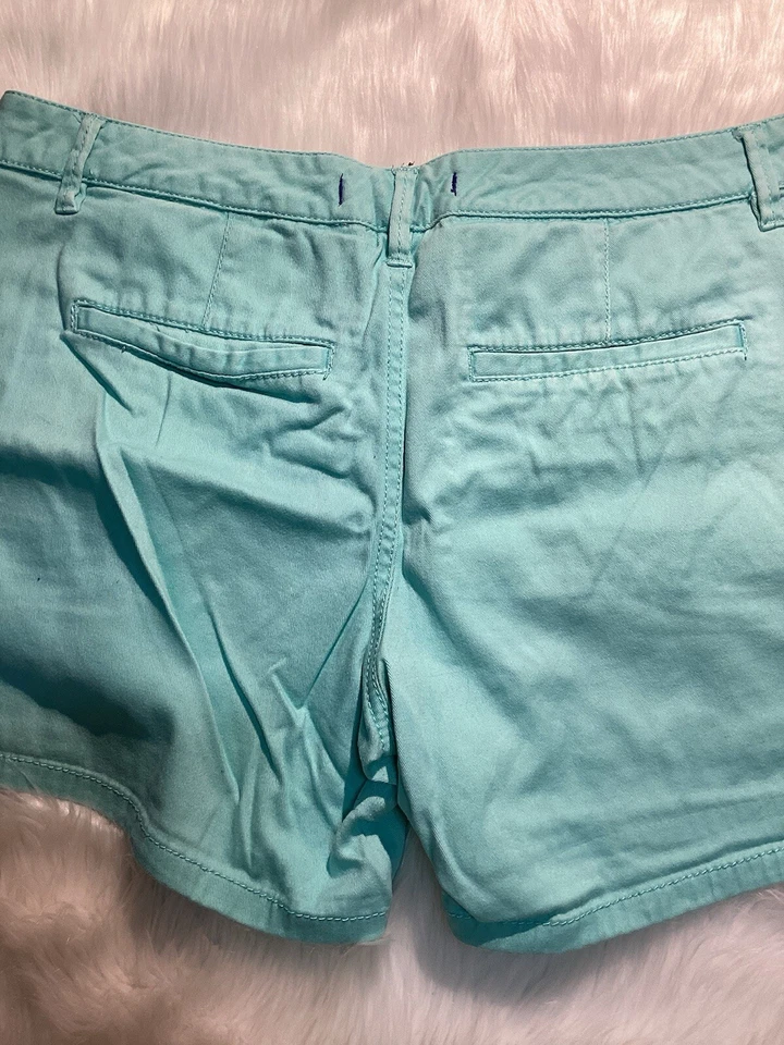 Roxy Sea Foam Green Women’s Chino Shorts Size 11 - Imagem 3 de 4