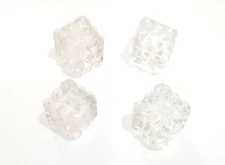 54 LEMURIAN CUBIC SQUARE NATURAL CLEAR CRYSTAL QUARTZ 20 MM PYRAMID LEMURIAN