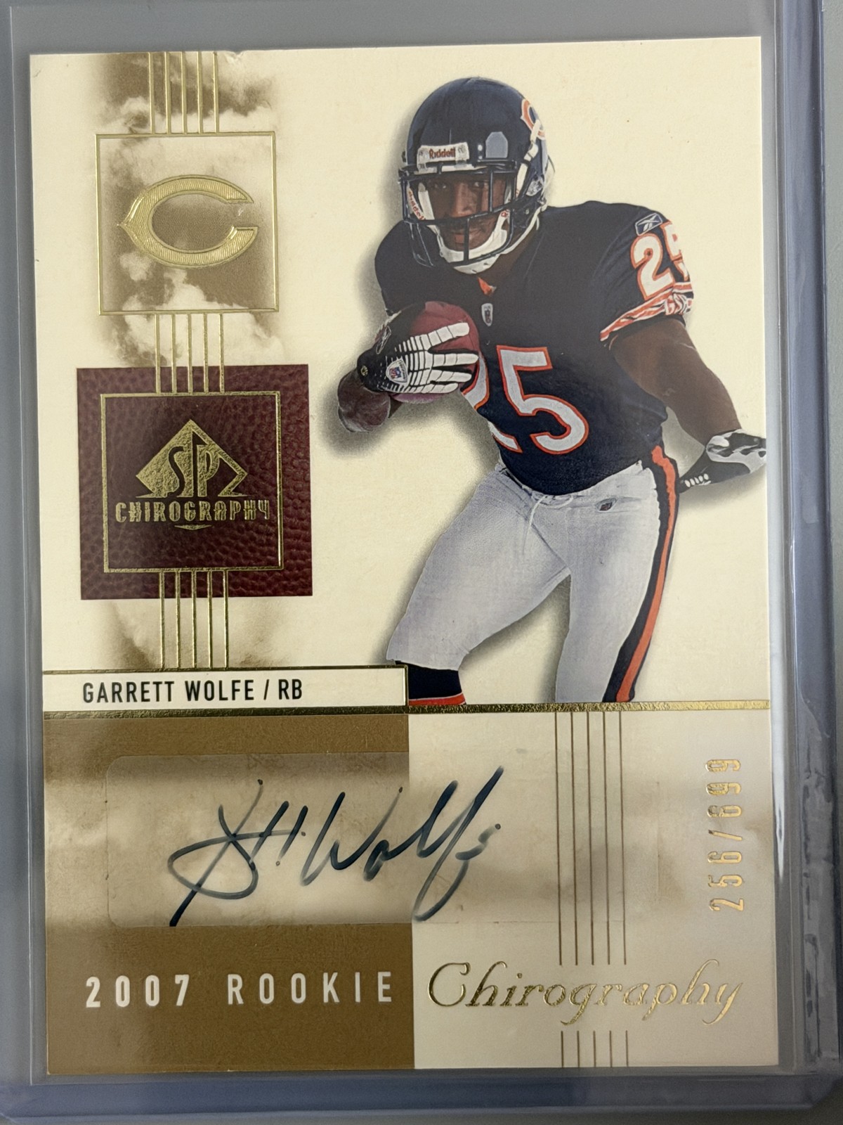Garrett Wolfe SP Chirography #121 Autograph