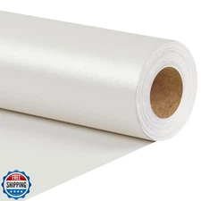 LaRibbons White Wrapping Paper, Mini Roll-17 Inch x 33 Feet, Solid Color Pear