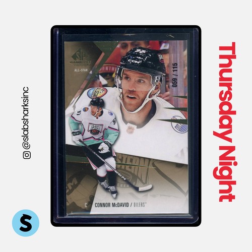 2023 UPPER DECK SP GAME USED #144 CONNOR MCDAVID GOLD /115