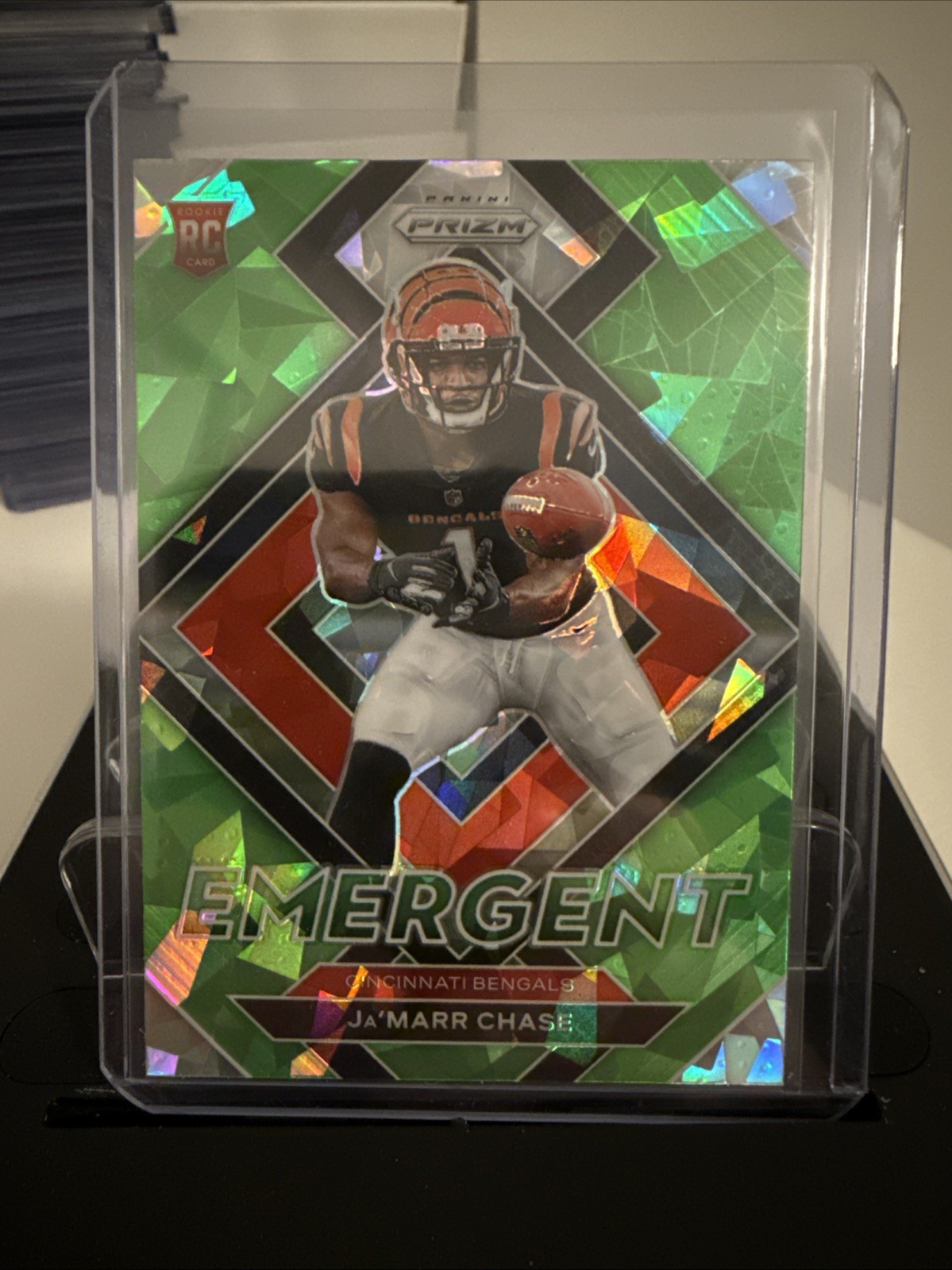 Jamarr Chase 2021 Prizm Green Ice Emergent Rc