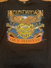 Vtg 90s HARLEY DAVIDSON Motors Fun Wear DOUBLE SIDED Tshirt Made In USA Large